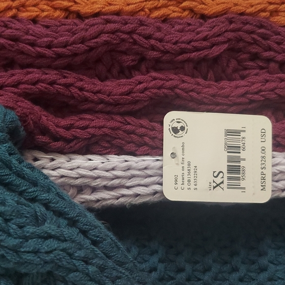 Free People Hearts on Fire Long Maxi Cardigan Size XS NWT - Picture 16 of 16